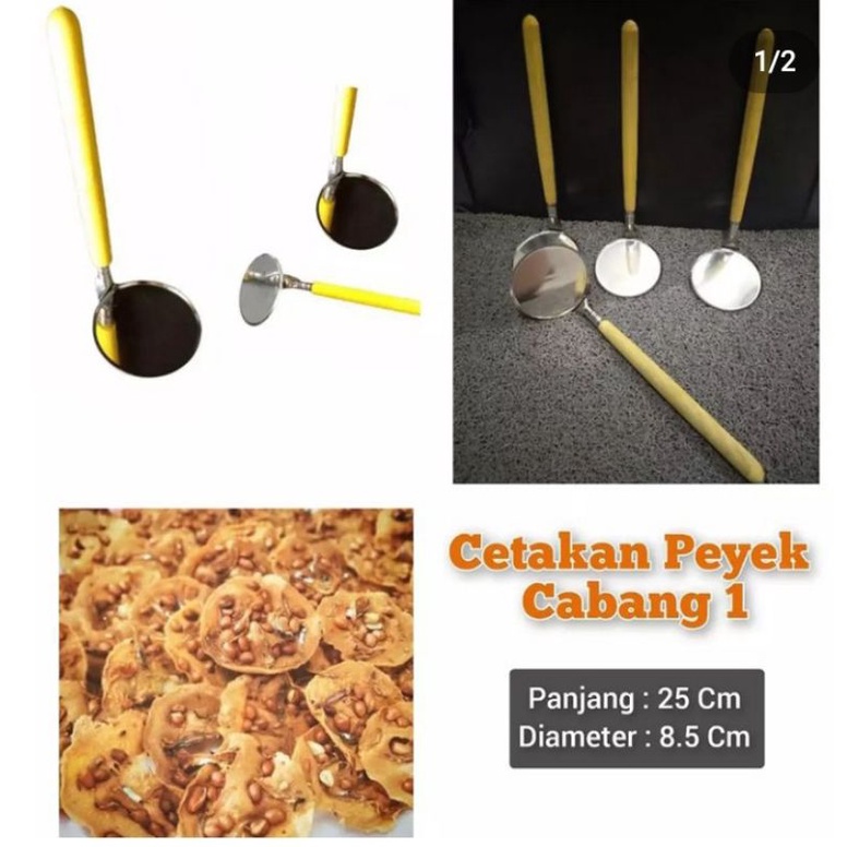 Cetakan peyek 1 cabang rempeyek kacang teri udang Kripik keripik krupuk stainles anti lengket Cetaka
