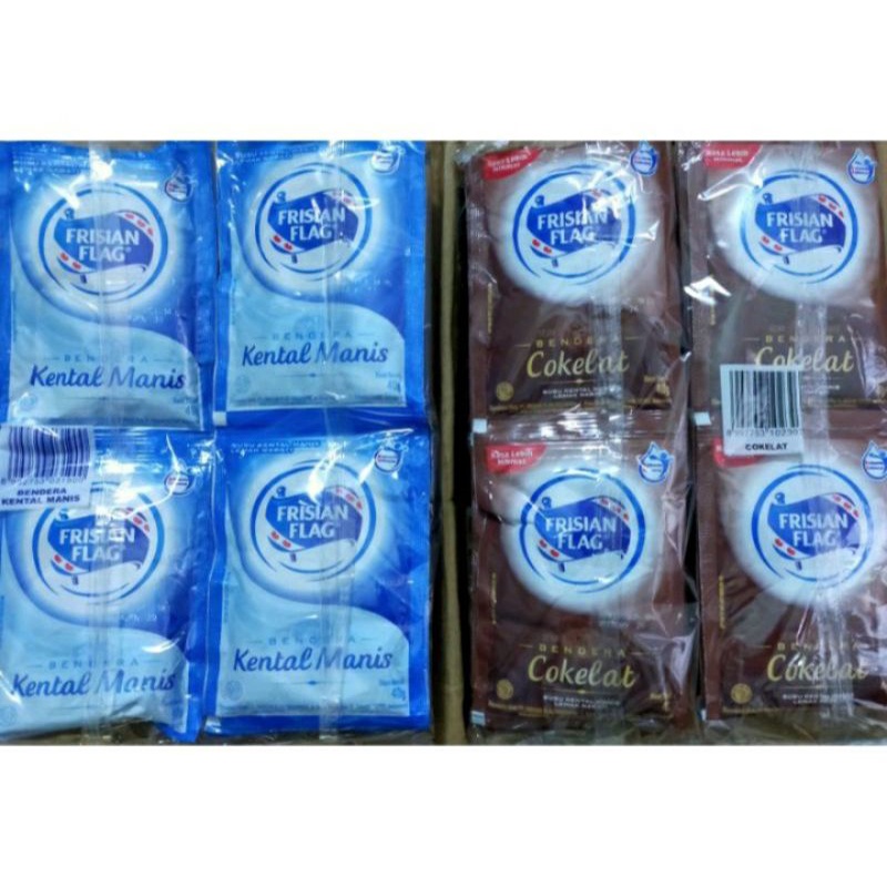 

Susu Kental manis Frisian Flag rasa coklat dan susu putih