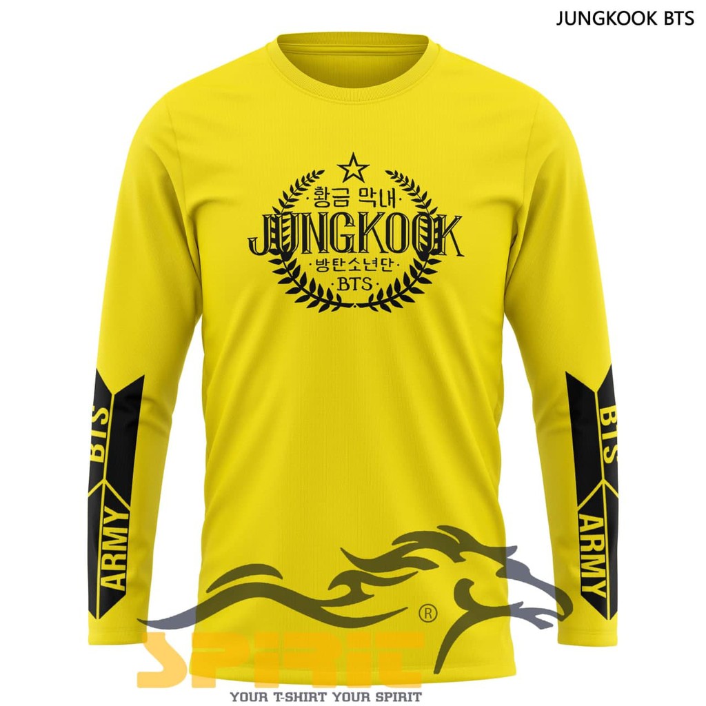 SALE> BAJU KAOS DISTRO LENGAN PANJANG    JUNGKOOK BTS  KOREA K- POP  PRA WANITA ALL CALER BIG SIZE