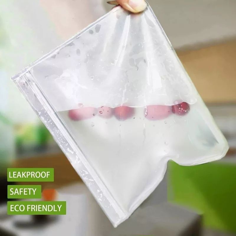 Silikon Kantong Penyimpanan Makanan Kedap Udara/Reusable Silicone Food Bag