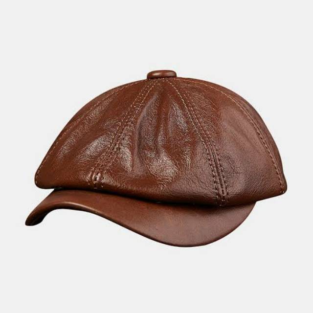 TOPI PELUKIS KULIT ASLI PREMIUM