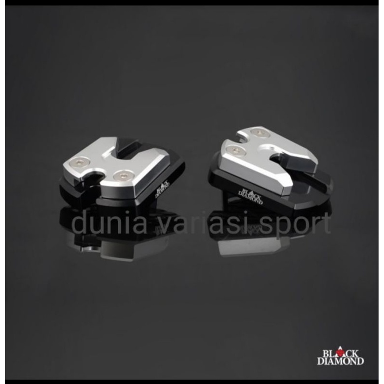 Cover/Tutup Tapak Standar Samping  Pcx 150/160/ ADV150/Nmax old/Nmax New Black Diamond