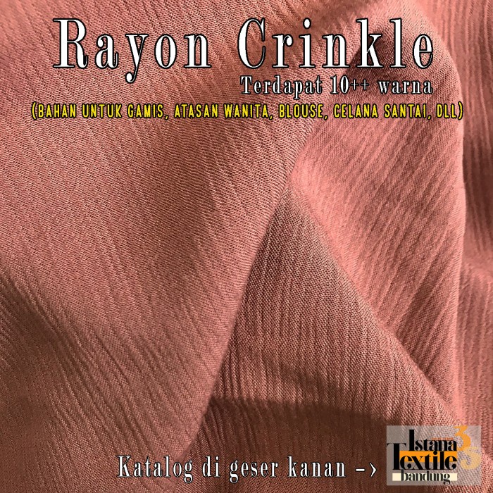 TERBARU      1/2 meter katun Rayon Crinkle Krinkle #Premium