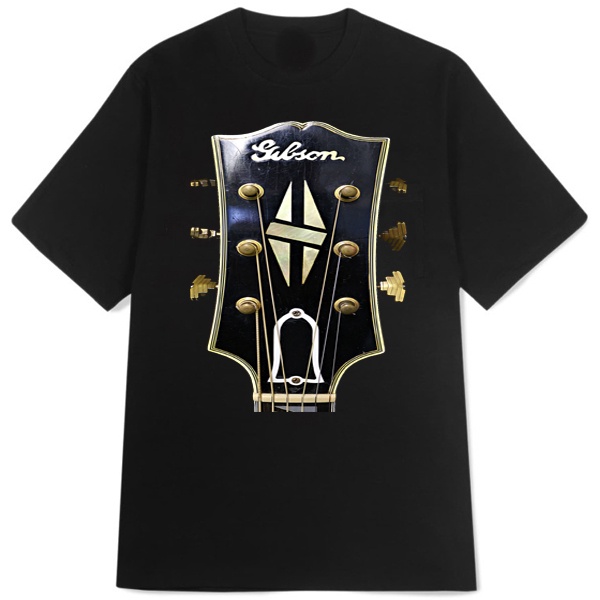 Kaos Gibson Guitar Head Tshirt Unisex