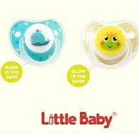 Empeng Bayi Little Baby Glow in The Dark 0m+ /Orthodontic Pacifier