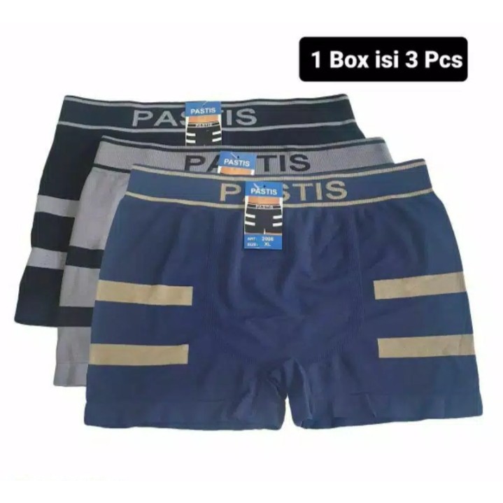 PASTIS - 3 Pcs Boxer Pria - Celana Dalam Pria