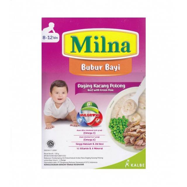 MILNA Bubur Bayi 6+ dan 9+ 120g