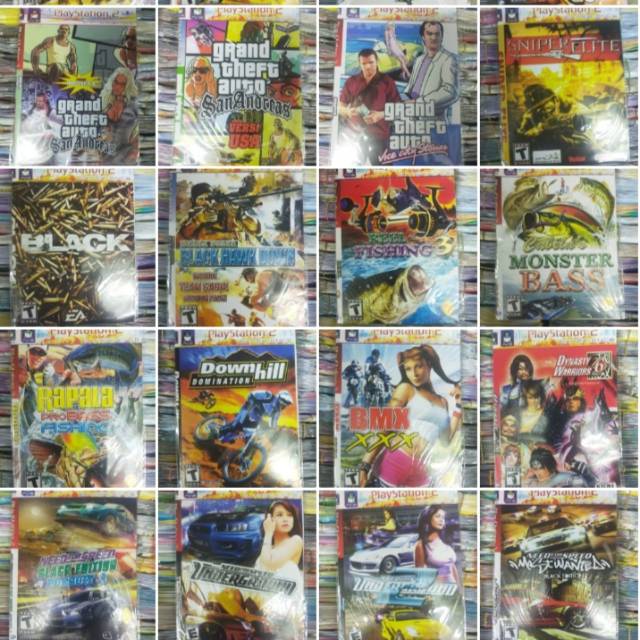 TERMURAH  BELI 10 GRATIS 1~KASET PS2 KUALITAS TERJAMIN BEBAS PILIH JUDUL