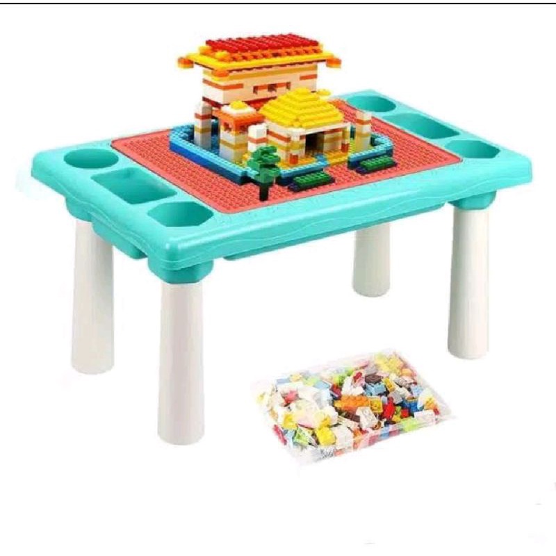 Mainan anak meja lego block 300 psc