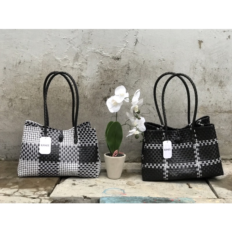 Tas Anyaman Wanita Premium XL GEMES Ukuran 35 x 16 T 23 KAYANA 2 Model Super Cantik Tote Bag