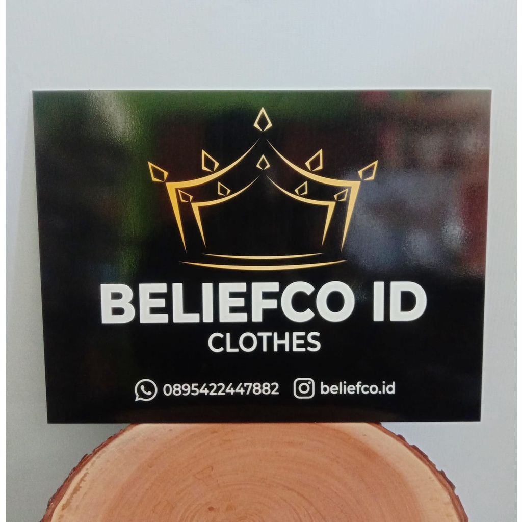 

Plang Toko/Kantor Custom Bahan Acrylic 2 sisi (Plang saja,tanpa frame besi)