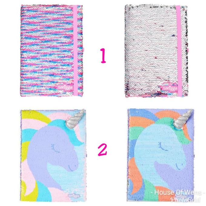

SMIGGLE A5 RIVERSEY SEQUIN NOTEBOOK - BUKU DIARY NOTEBOOK SMIGGLE
