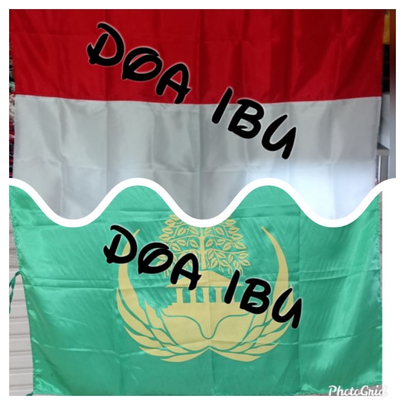 

best seller 1paket bendera merah putih+bendera korpri 90x135 ready stock