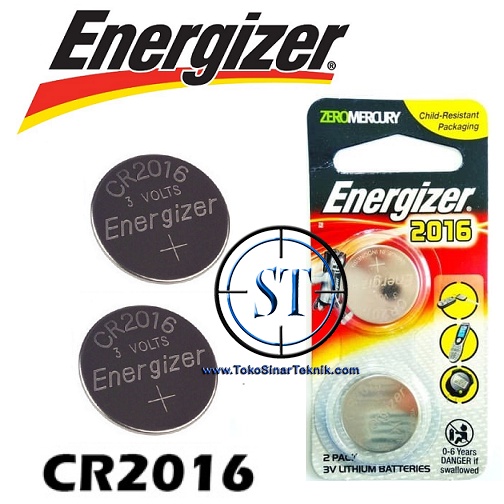 Battery Kancing Energizer CR2016 3V Baterai Batterai Lithium CR 2016 3 Volt Batre Kalkulator Baterai Jam tangan Baterai Remote Mobil