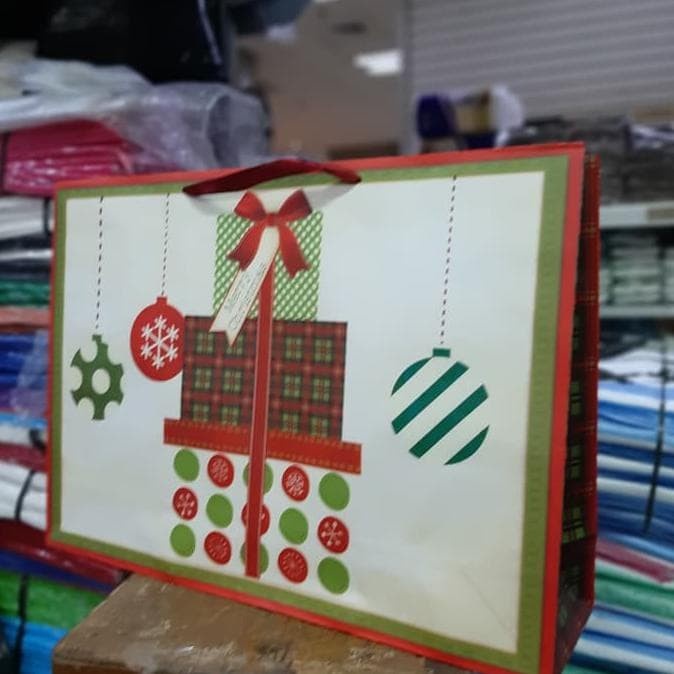 

(TERLARIS) Promo Paperbag Natal Uk Xl Terlaris