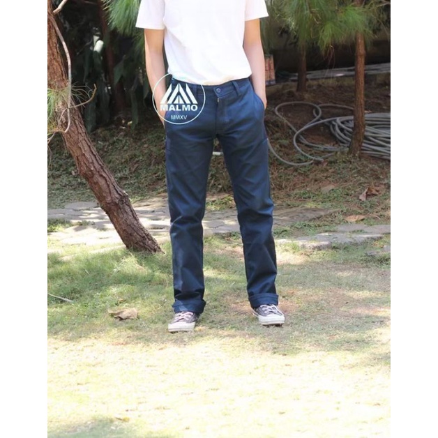 Malmo Quality Premium Celana Chino Panjang Pria Celana Chino reguler Celana chino pria Warna navy ko