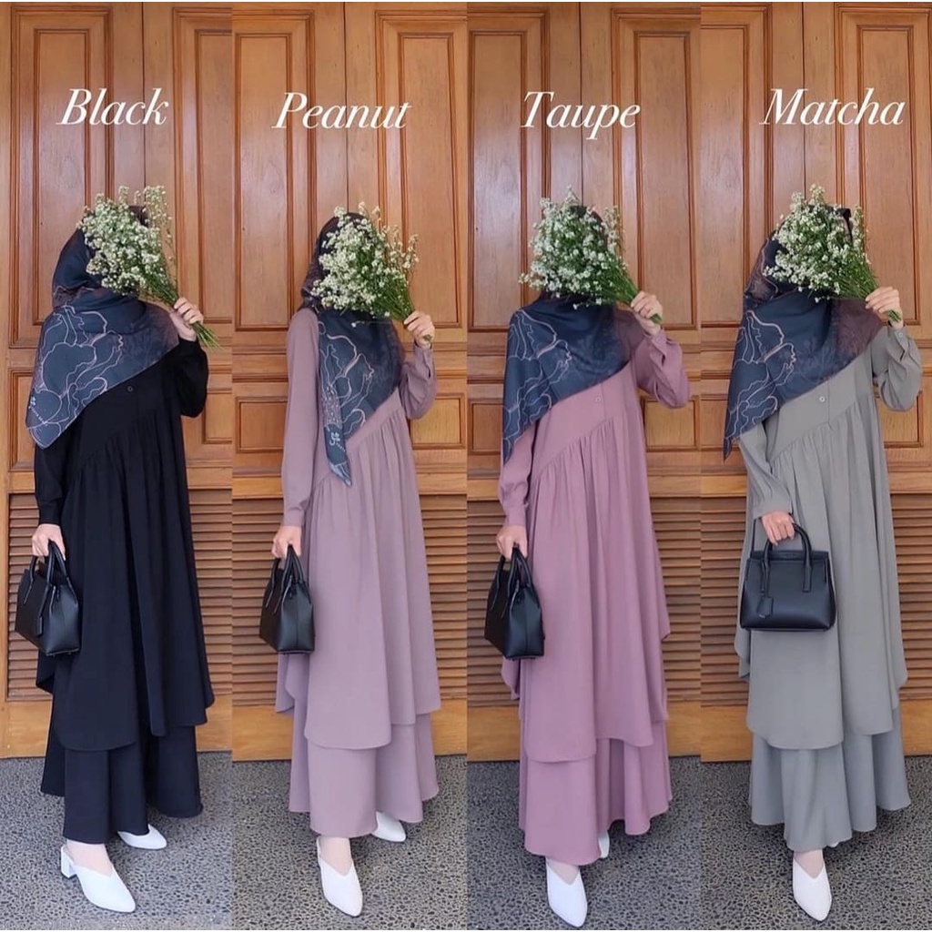 GF02 ~ SATU SET KEMALA size S M L XL matt SHAKILA HQ FASHION MUSLIM CASUAL/FORMAL