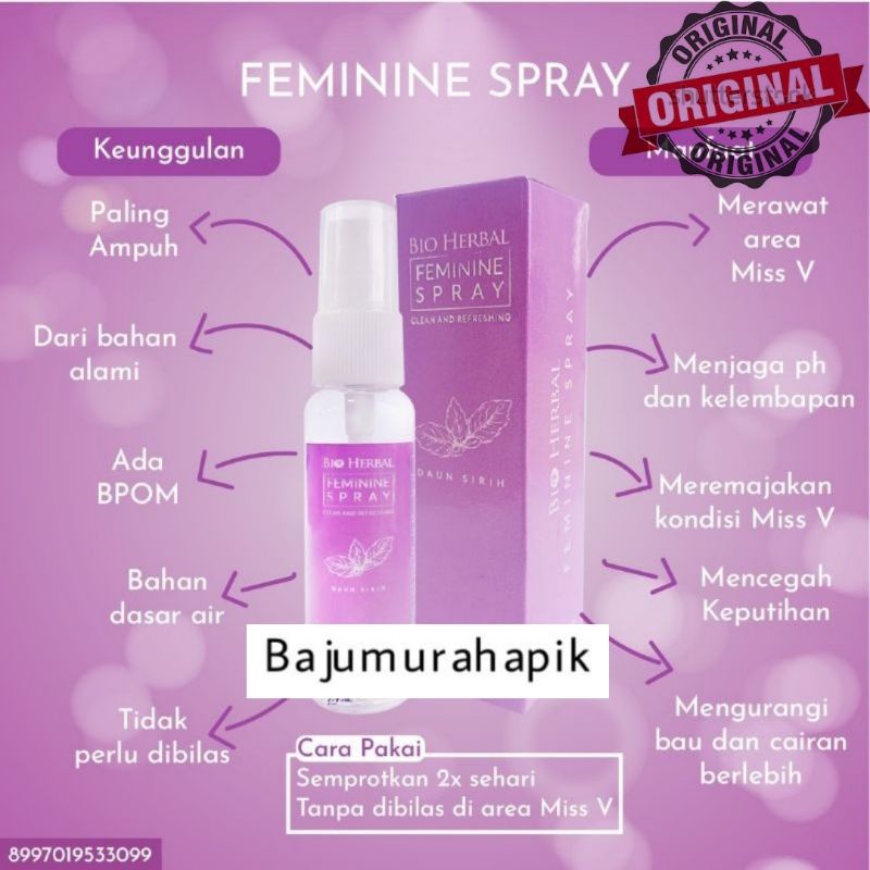 Bio Herbal Feminine Intimate Spray