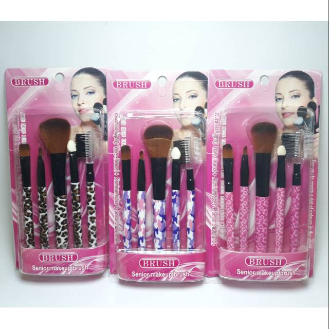 MAKE UP BRUSH 5in1 ( KUNING )