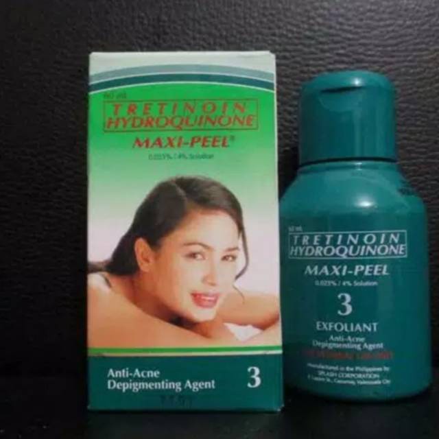 MAXI PEEL ORI HOLO CT / TONER MAXIPEEL / TRETINOIN HYDROQUINONE 3 ANTI ACNE ORIGINAL