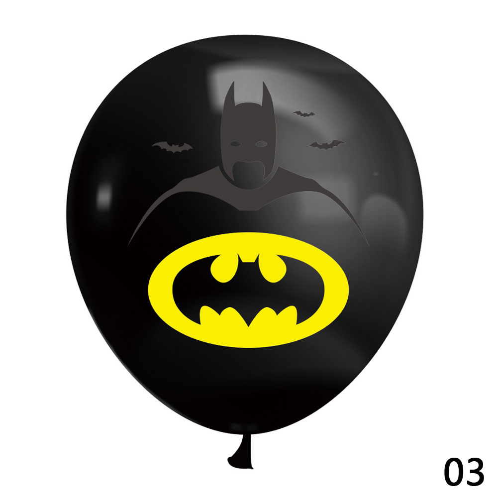 Balon Latex 12 &quot;Desain Superhero Batman Iron Man Hulk Justice League Untuk Dekorasi Pesta