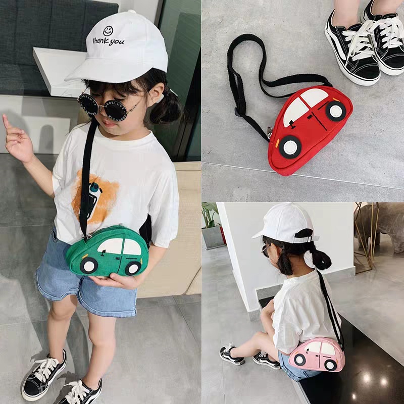 Serenity Tas Wanita Terbaru 2023 /Tas anak perempuan laki-laki / Tas Sekolah Anak / selempang bahu Anak kanvas motif Mobil lucu dan cantik / kids sling bag - 165