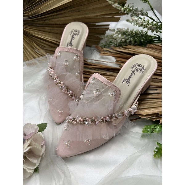 rafaizoutfit sepatu deandra wrna rose sepatu cantik wanita 5cm tahu