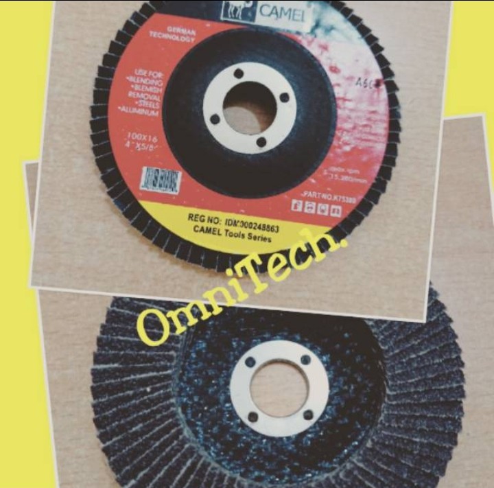 Mata Batu Gerinda Gurinda Amplas Susun Flap Disc 4 Inch Inci