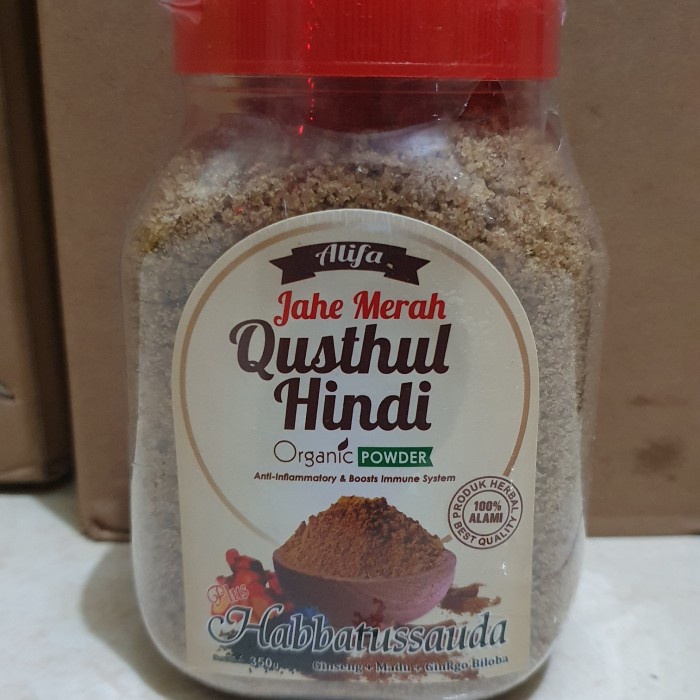 

Jahe merah super qusthul hindi plus habbatussauda instant 330gr - Alifa | BISA COD