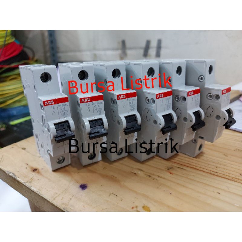 MCB ABB 4.5kA 1 phase 1P 6 Ampere