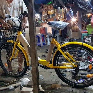  Sepeda  mini minion  city bike pacific ofo style jepang 