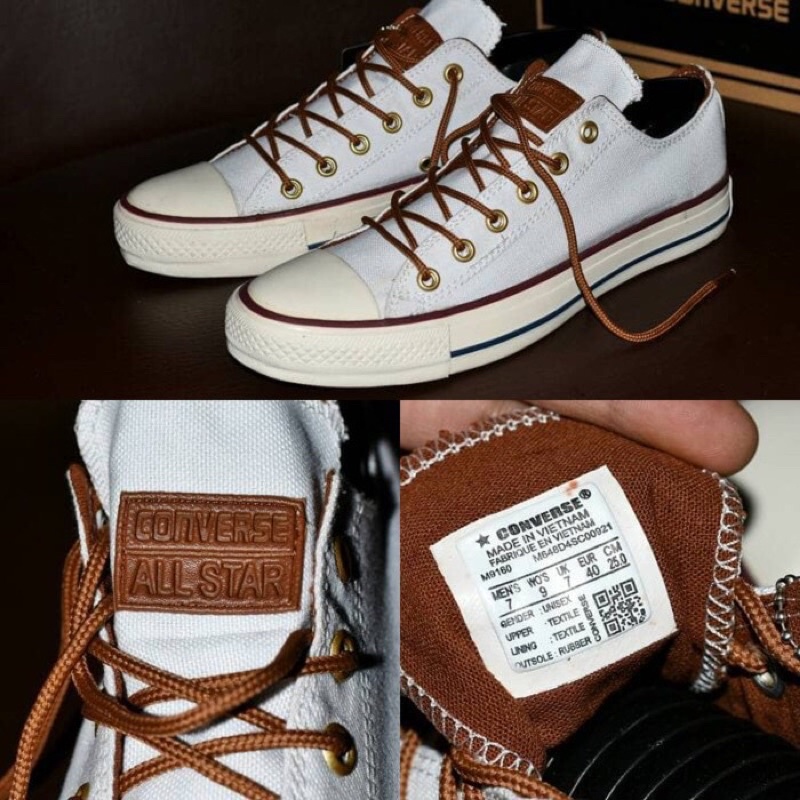 Sepatu Converse Premium Vietnam putih pendek