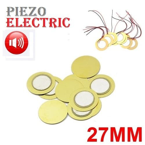 Piezo Electric Ceramic Buzzer 27mm Element Sounder Sensor Sound Disc