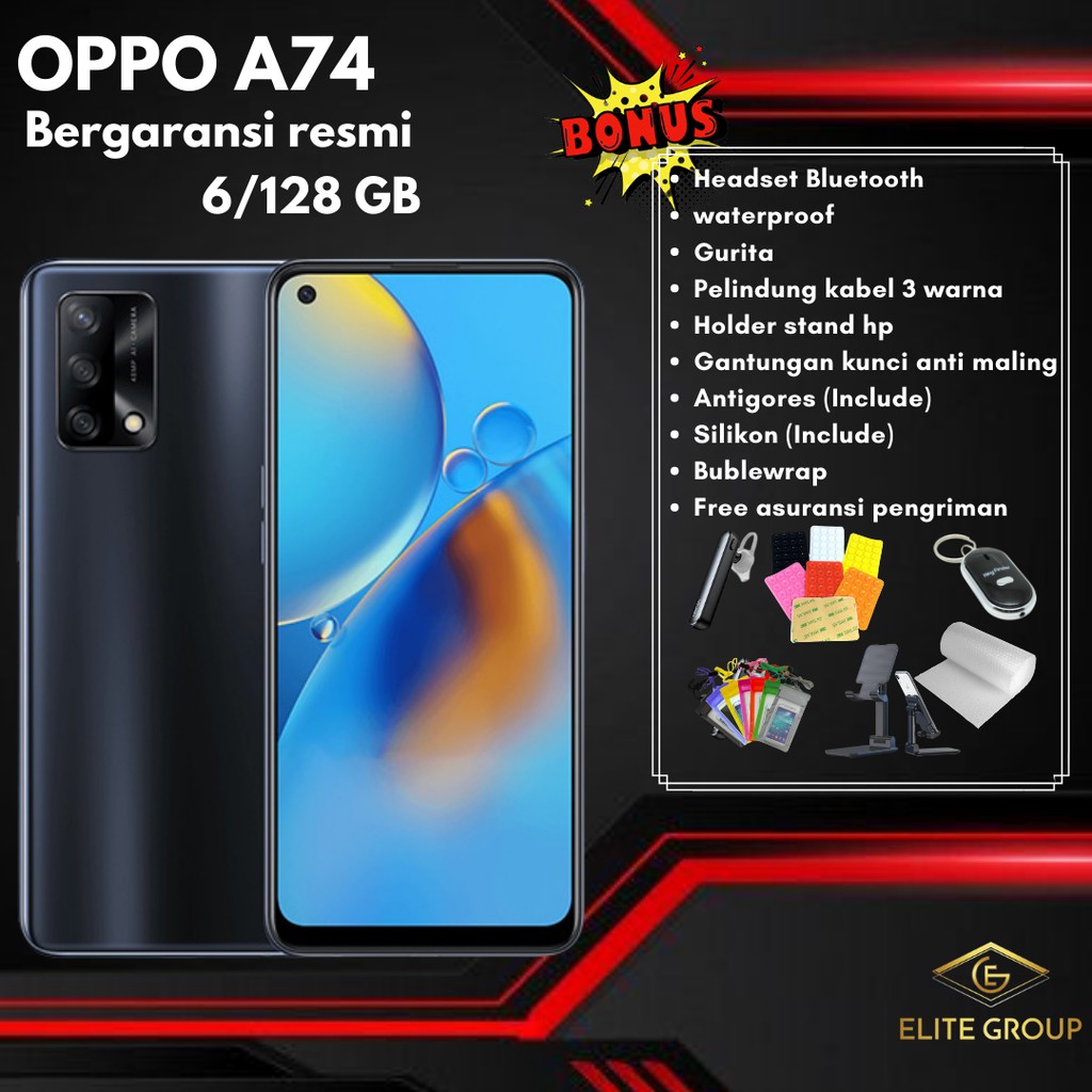 OPPO A74 5G 6/128 GB GARANSI RESMI OPPO INDONESIA | Shopee