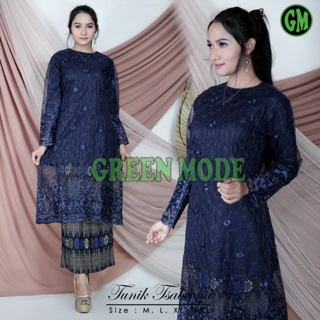 GM Set kebaya brokat tulle/kebaya modren /kebaya muslim /kebaya wisuda