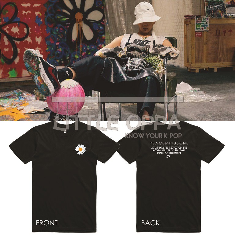 T-SHIRT KAOS BIGBANG G-DRAGON PEACEMINUSONE X NIKE SEOUL SOUTH KOREA
