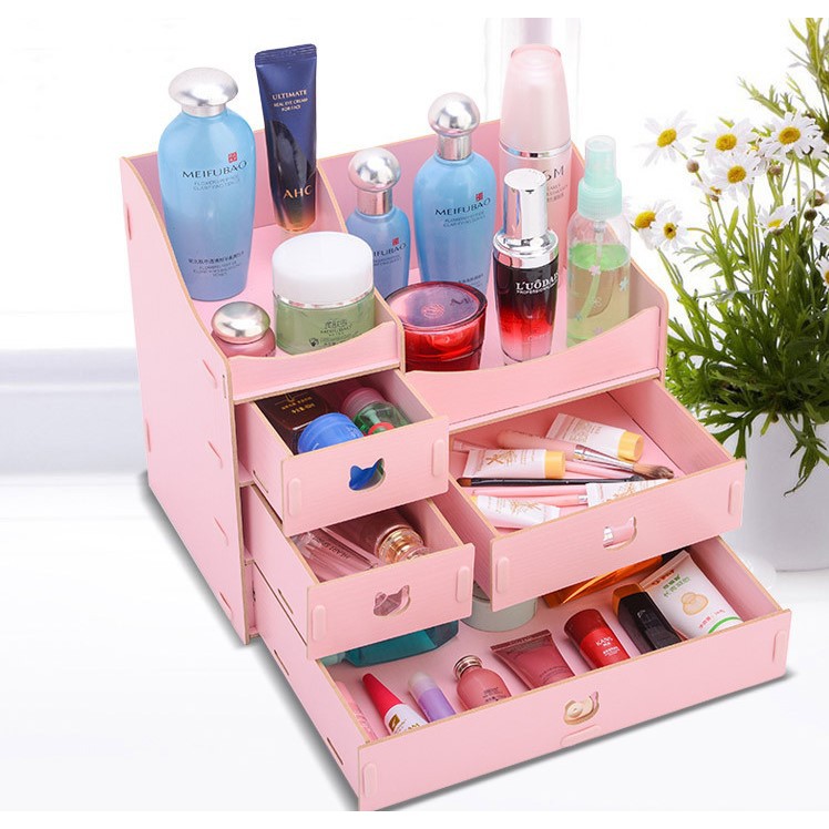 Rak kosmetik serbaguna Rak Kosmetik Kayu Rak Makeup Rak kosmetik serbaguna Rak Kosmetik Kayu Rak Makeup