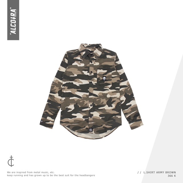 L.SHIRT ARMY BROWN