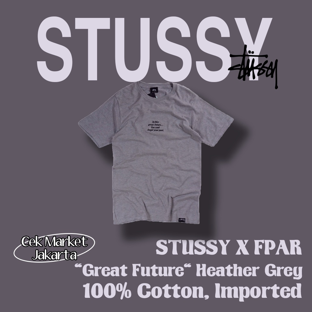 Stussy x FPAR "Great Future" Heather Grey