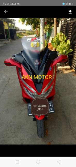 TAMENG WINDSHIELD ASSY MHR PLUS SPION HOND PCX 150 NEW LOKAL 2018