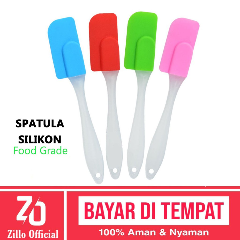 ZILLO Spatula Silikon Kue Spatula Pengaduk Serbaguna Spatula High Quality Food Grade