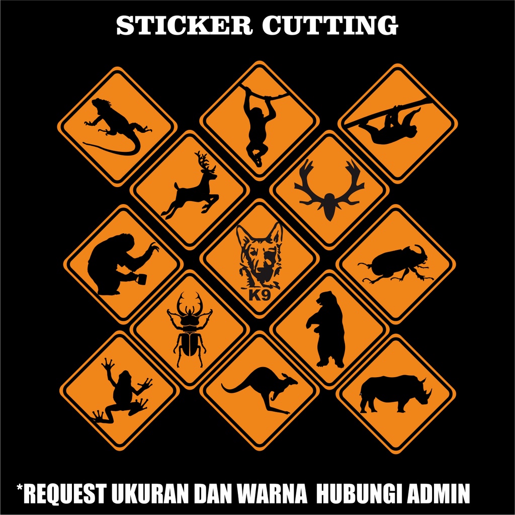 Sticker Cutting Rambu Rambu/Plang