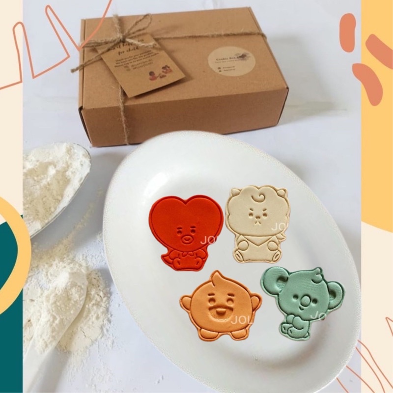 

cookies kit diy BT21 set B| Diy cookies kit | cookies box kit diy | cookies decoration | cookies hampers ultah | cookies goodiebag ultah | menghias cookies set