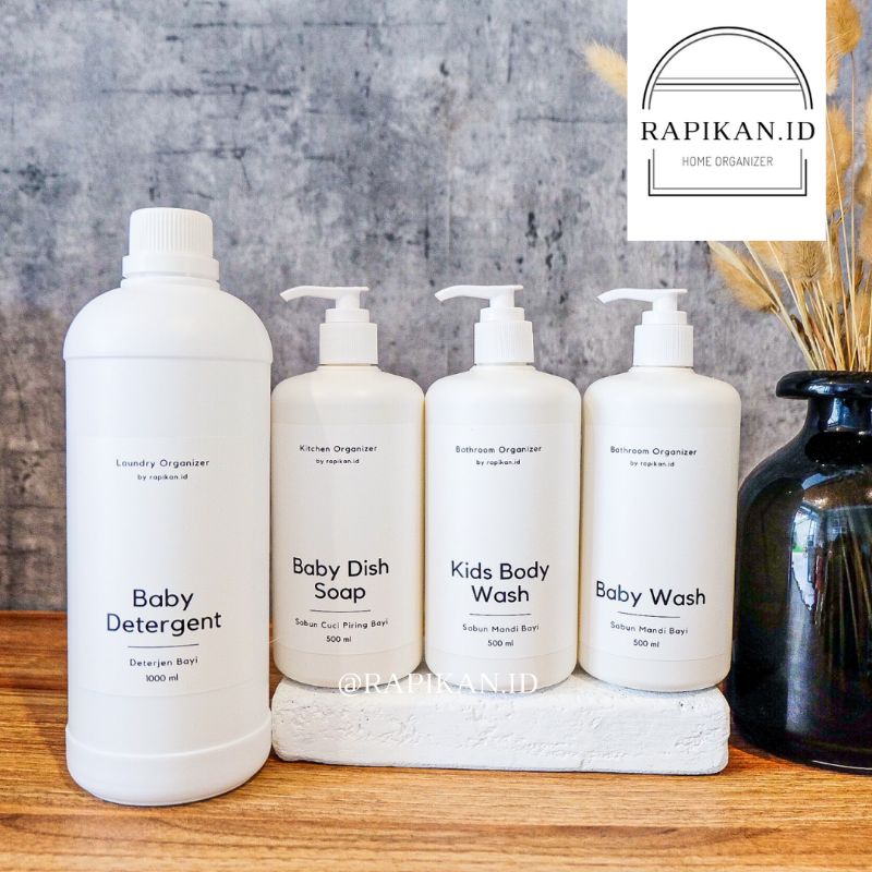 AERA FOR BABY ORGANIZER - BOTOL SABUN LABEL REFILL (STIKER ANTI AIR)