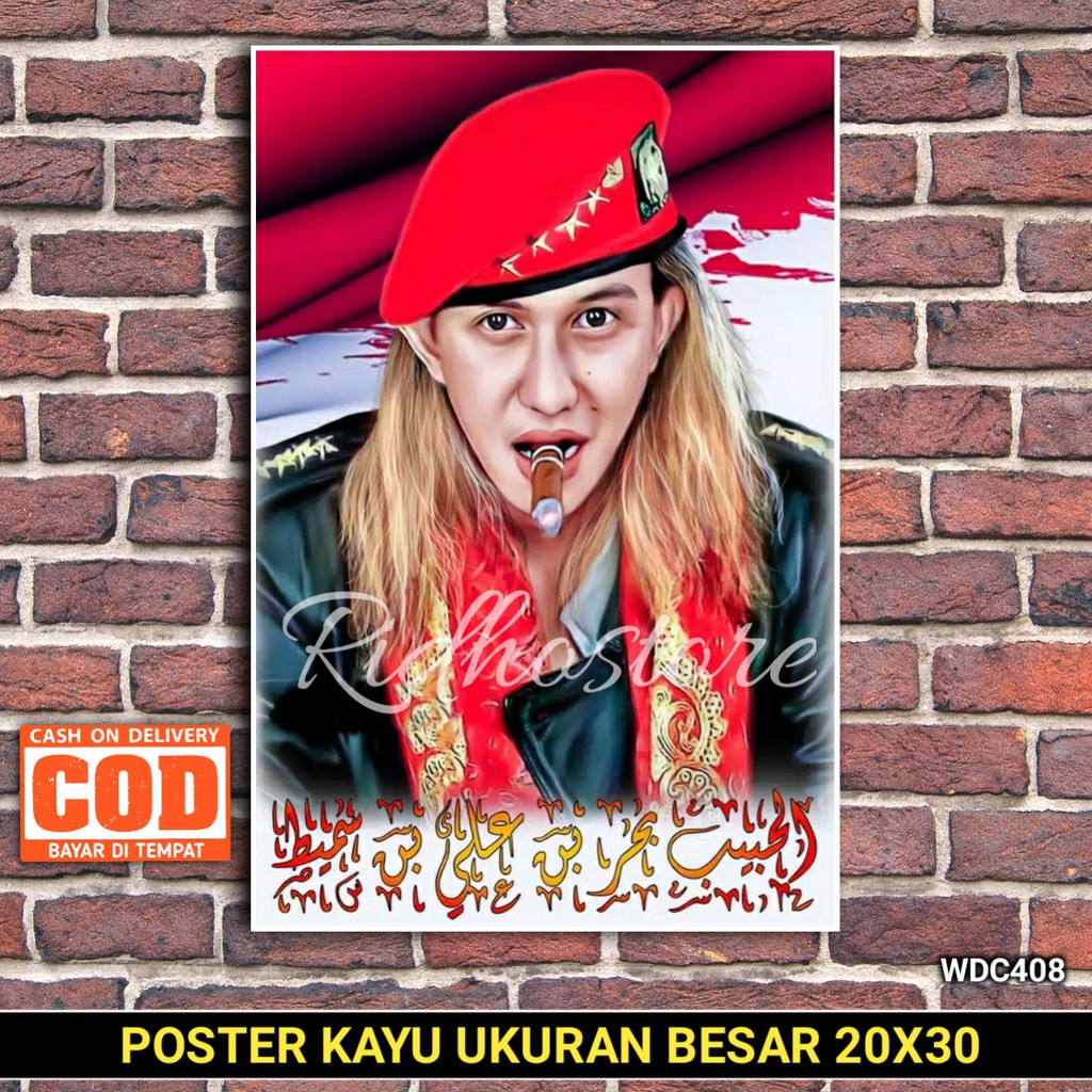 POSTER KAYU HABIB BAHAR BIN ALI BIN SMITH