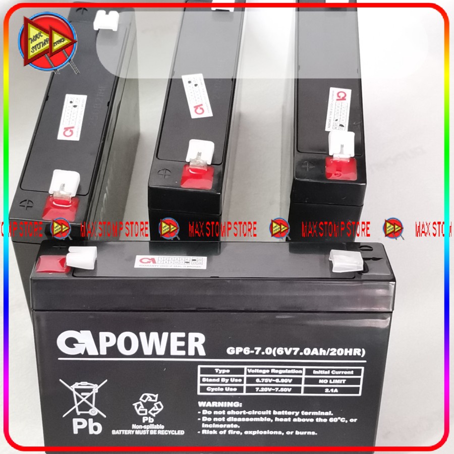 Baterai Aki Kering SMT Power 6V 7Ah 20Hr Mobilan Anak