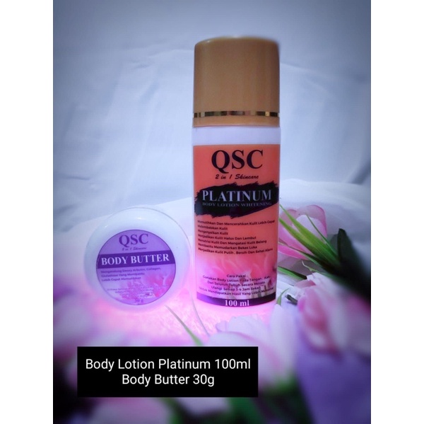 1 paket pemutih badan lotion QSC