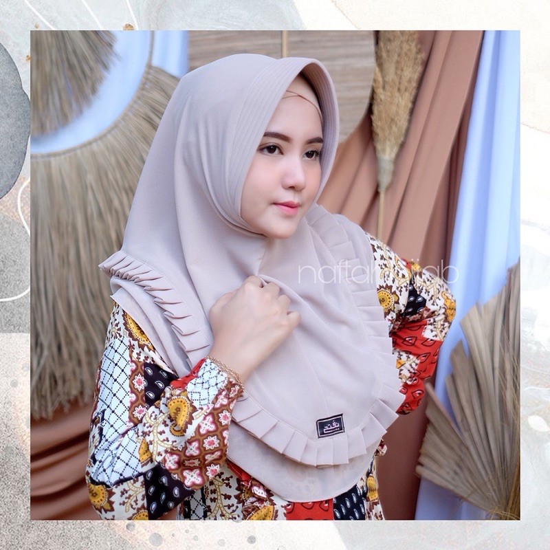 hijab Maysa cerruty babydoll khimar simple by naftahhijab