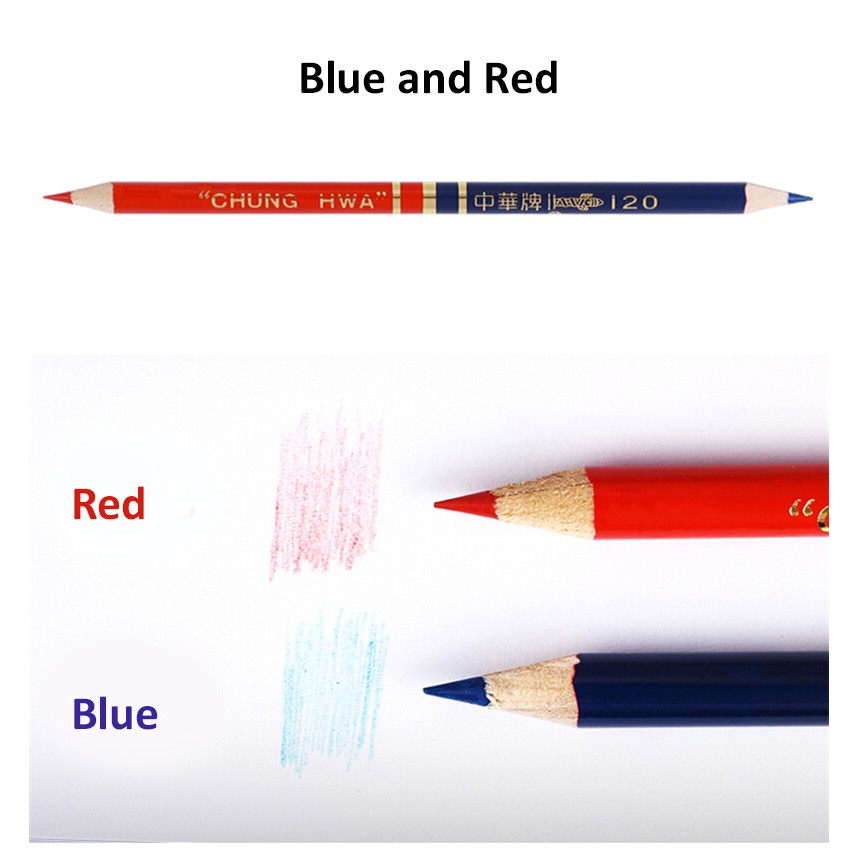 

Pensil Jahit Pencil Pola Merah Biru Merk Chung Hwa