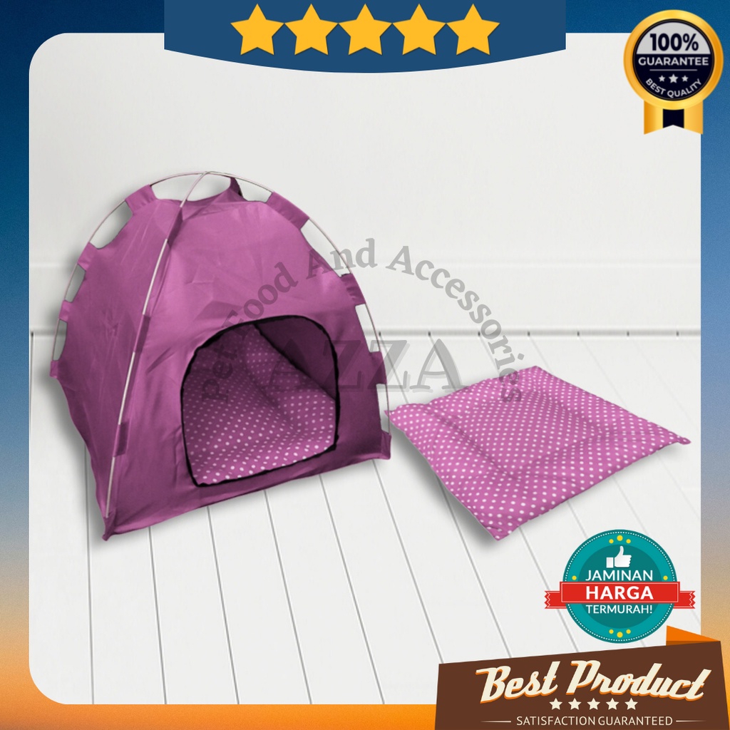 Tenda Kucing Anjing Murah Free Bantal Tempat Tidur Kucing